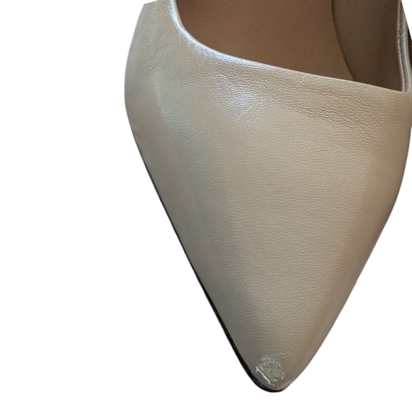Diane Von Furstenberg High Heels Shoes Nude Beige Smooth Leather Women's 9.5 - Picture 12 of 12